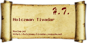 Holczman Tivadar névjegykártya